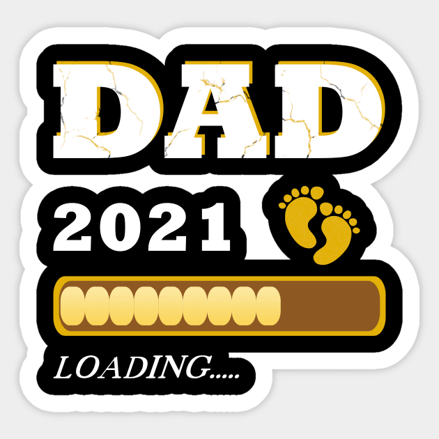 Dad 2021 loading Vater Baby Sticker by JG0815Designs